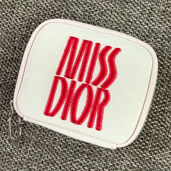 Miss Dior Mini Case With  Set of 3 Miniatures White Logo Authentic New - Picture 1 of 17